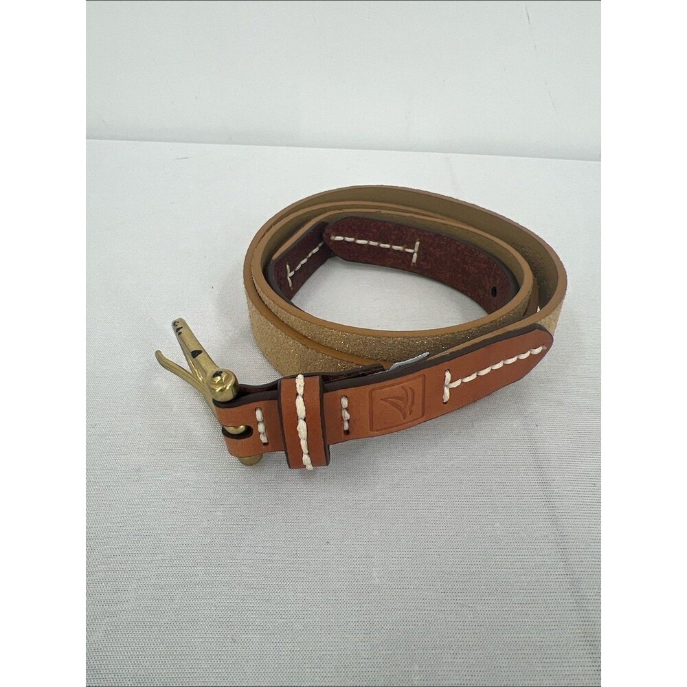 Sperry Gold shimmer belt